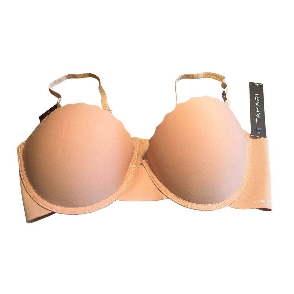 NEW Tahari Everyday Bra 34C Nude Padded Underwire Adjustable Clasp Back NWT